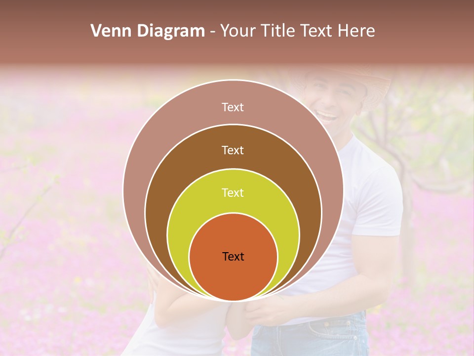 Person Purple Tree PowerPoint Template