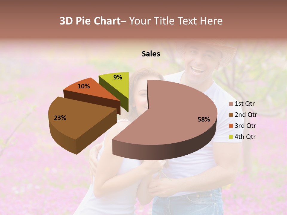 Person Purple Tree PowerPoint Template