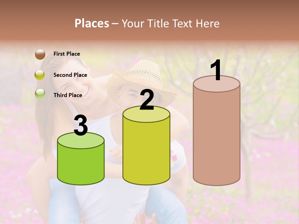 Pink Bouquet Park PowerPoint Template