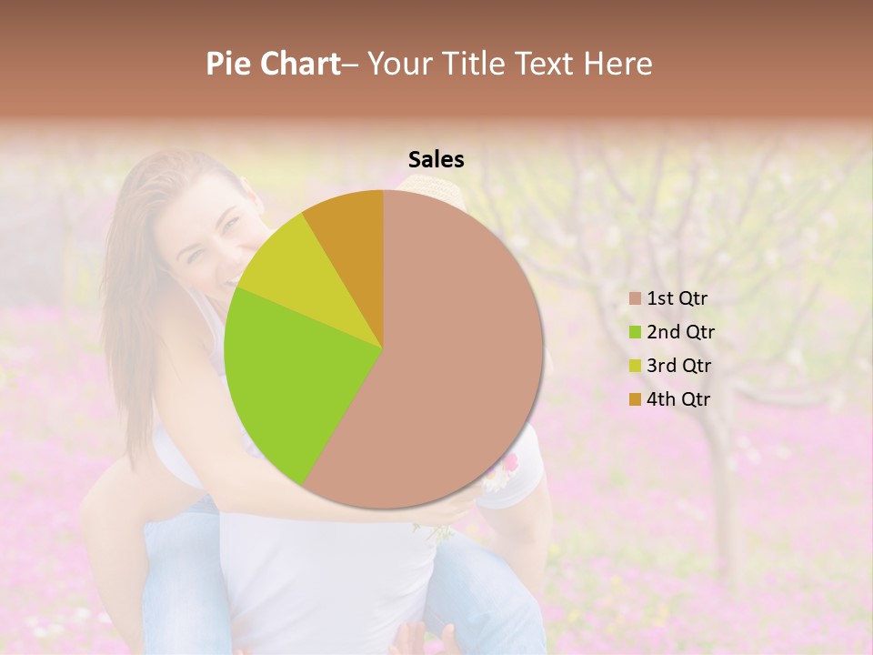 Pink Bouquet Park PowerPoint Template