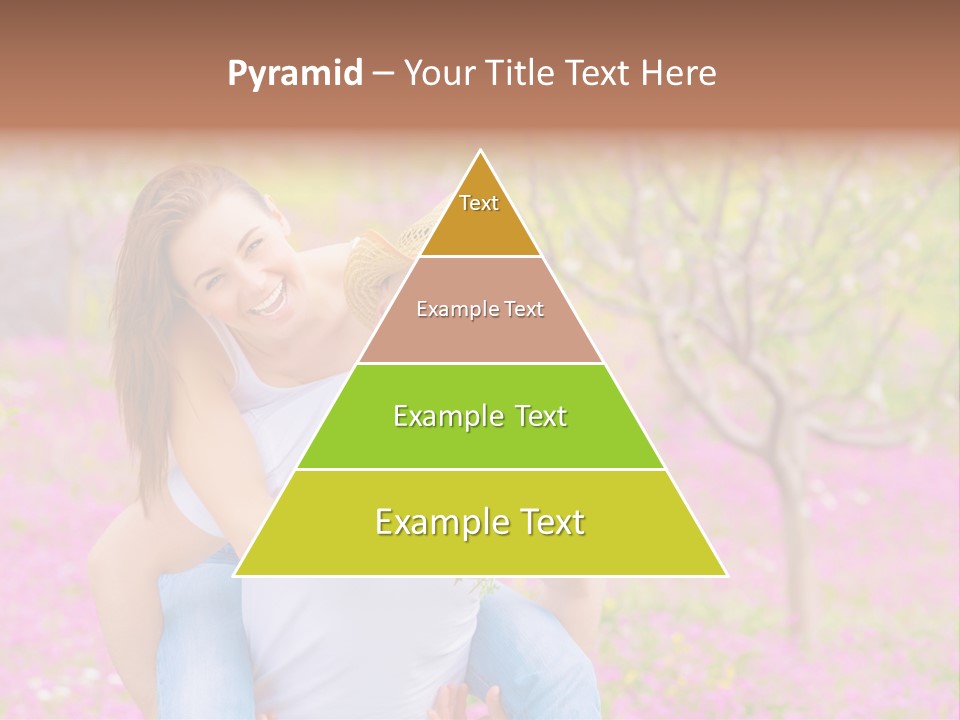 Pink Bouquet Park PowerPoint Template