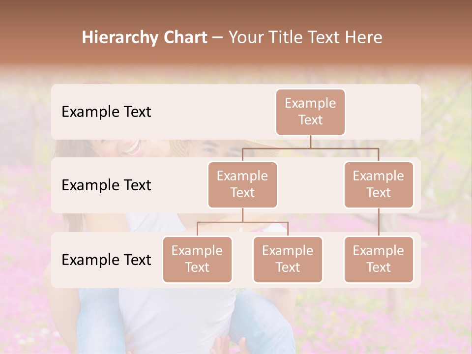 Pink Bouquet Park PowerPoint Template
