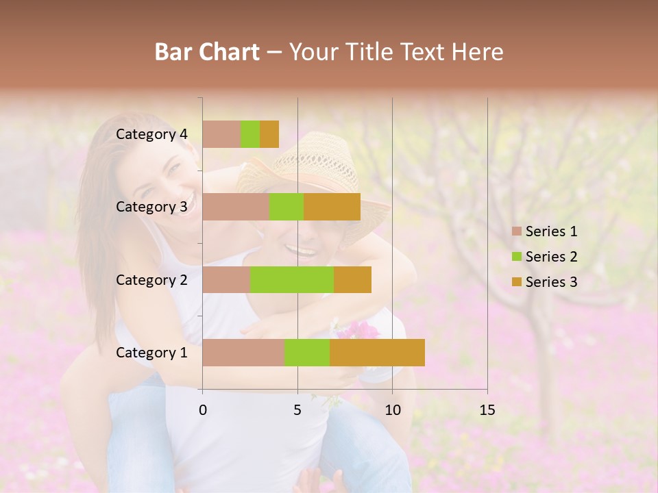 Pink Bouquet Park PowerPoint Template