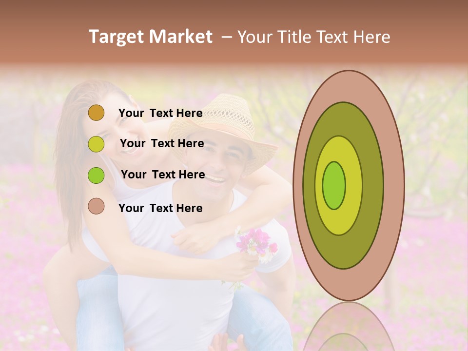 Pink Bouquet Park PowerPoint Template