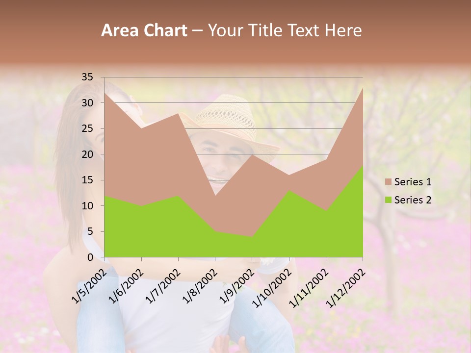 Pink Bouquet Park PowerPoint Template