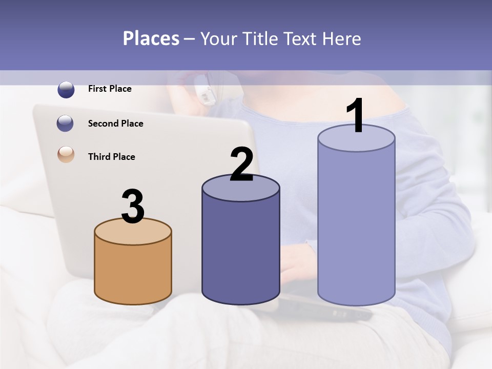 Browsing Blond Window PowerPoint Template