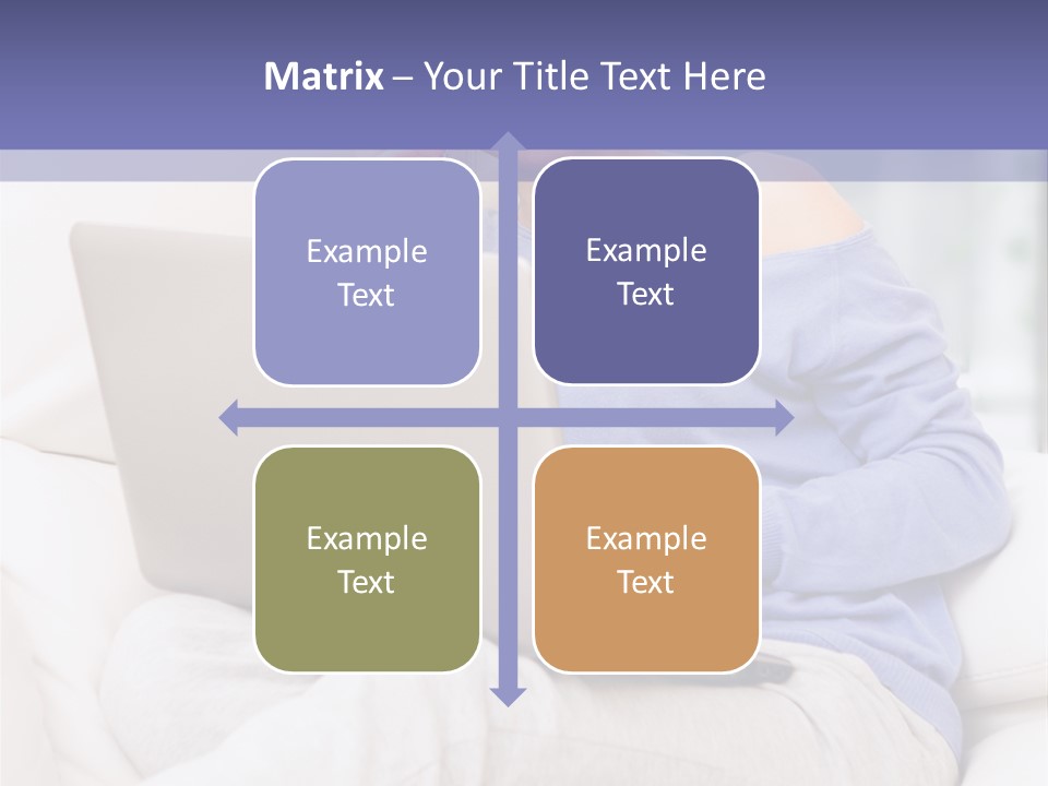 Browsing Blond Window PowerPoint Template