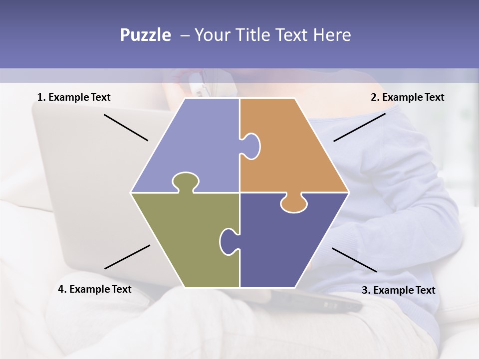 Browsing Blond Window PowerPoint Template