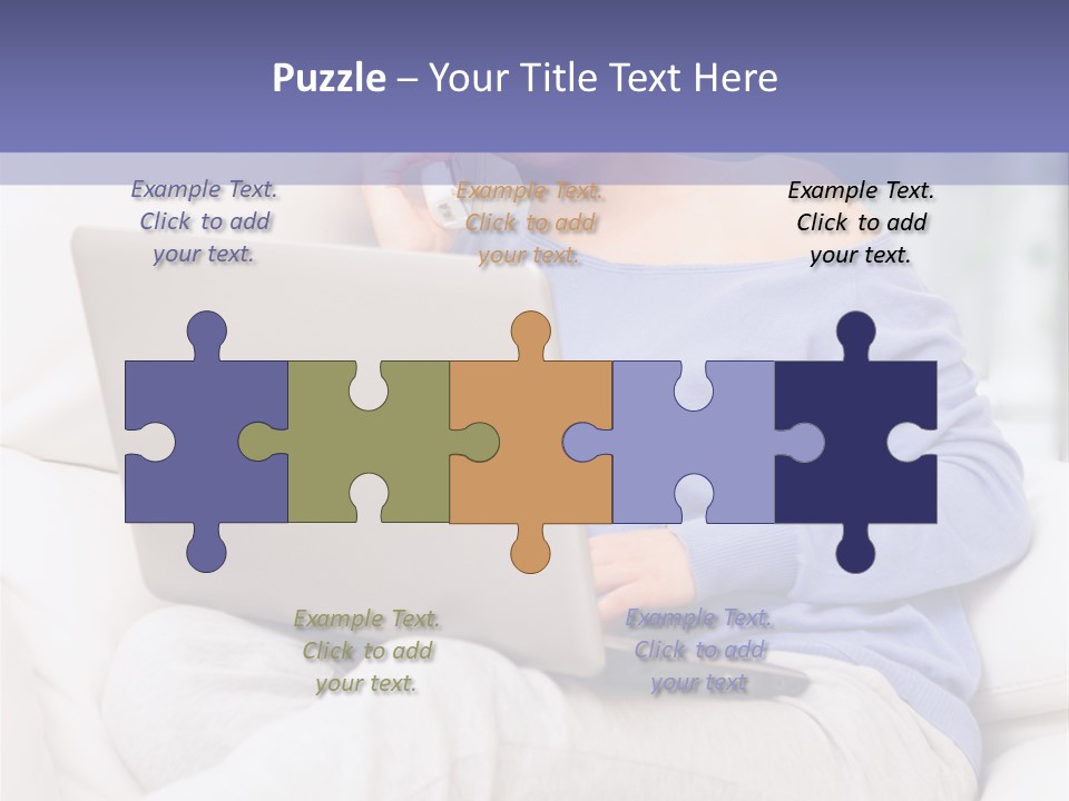 Browsing Blond Window PowerPoint Template