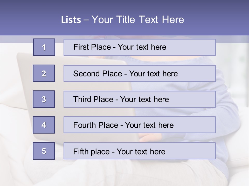 Browsing Blond Window PowerPoint Template