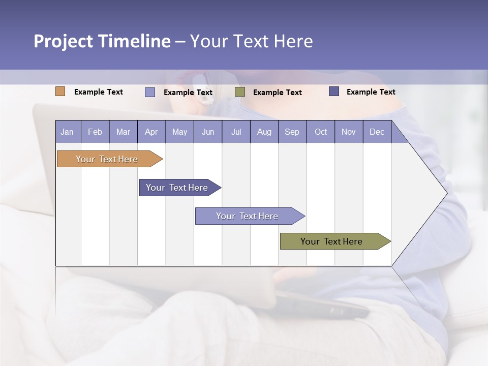 Browsing Blond Window PowerPoint Template