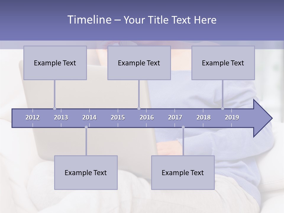 Browsing Blond Window PowerPoint Template