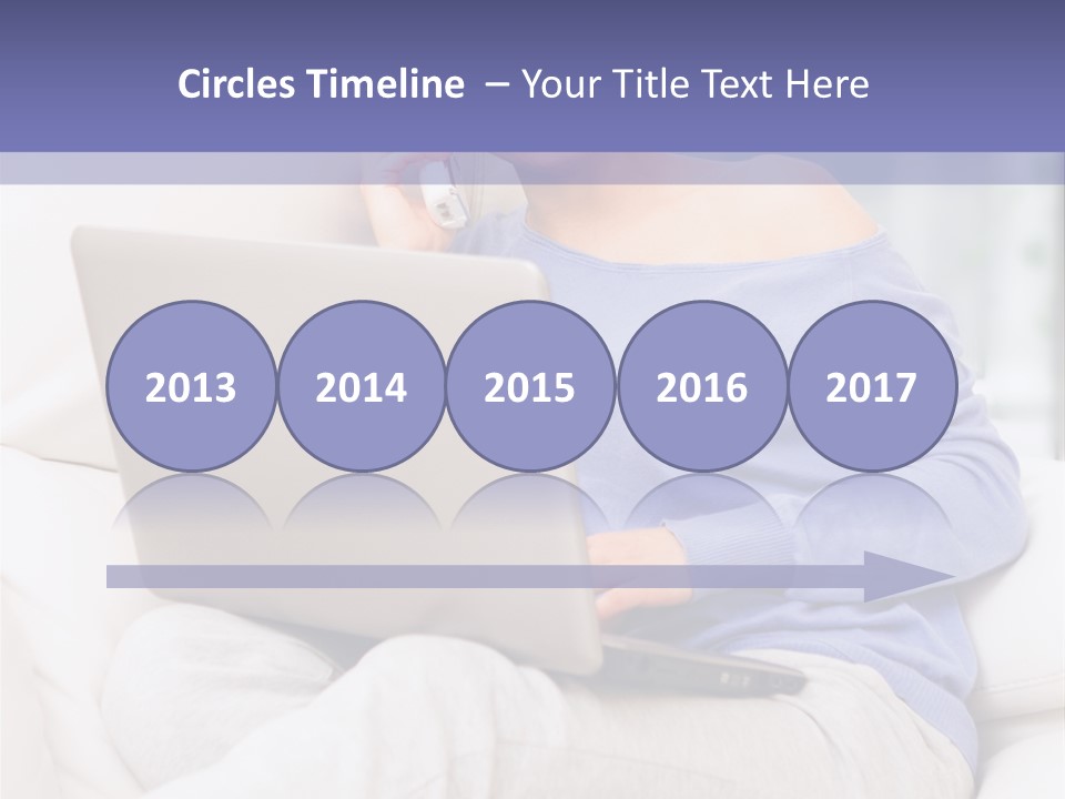 Browsing Blond Window PowerPoint Template