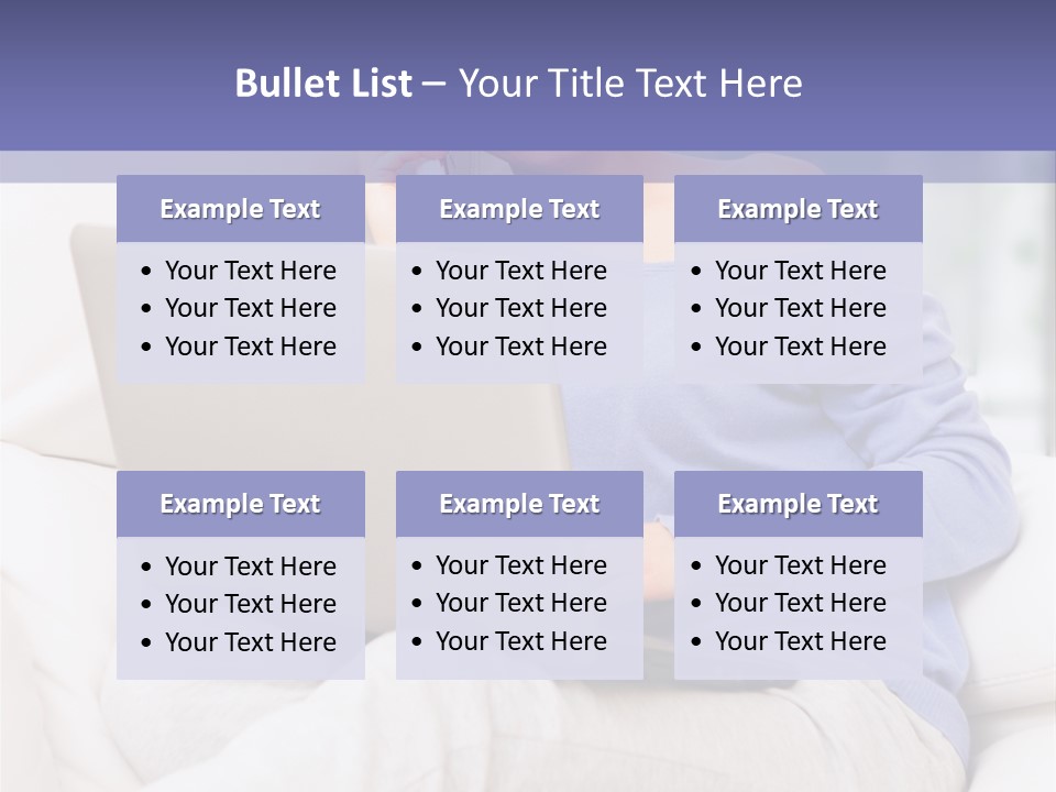 Browsing Blond Window PowerPoint Template