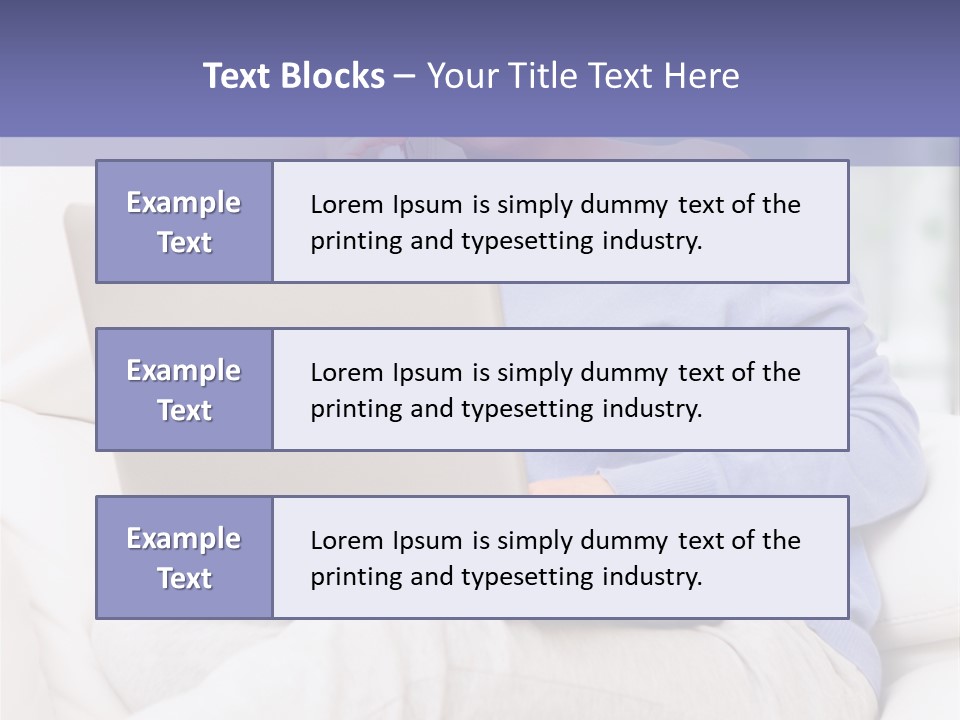 Browsing Blond Window PowerPoint Template