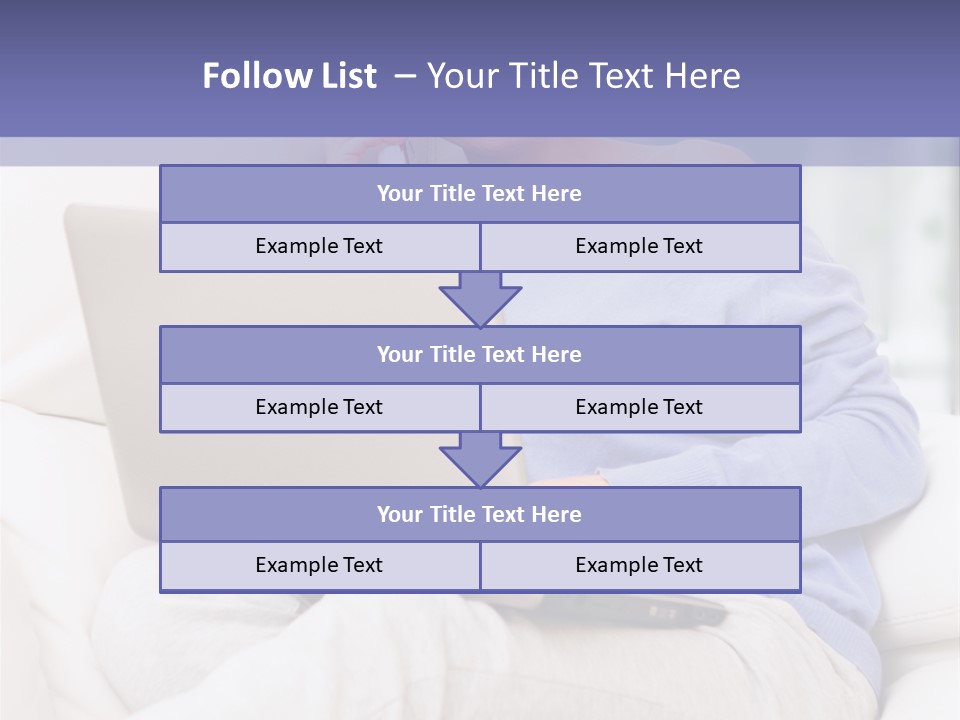 Browsing Blond Window PowerPoint Template
