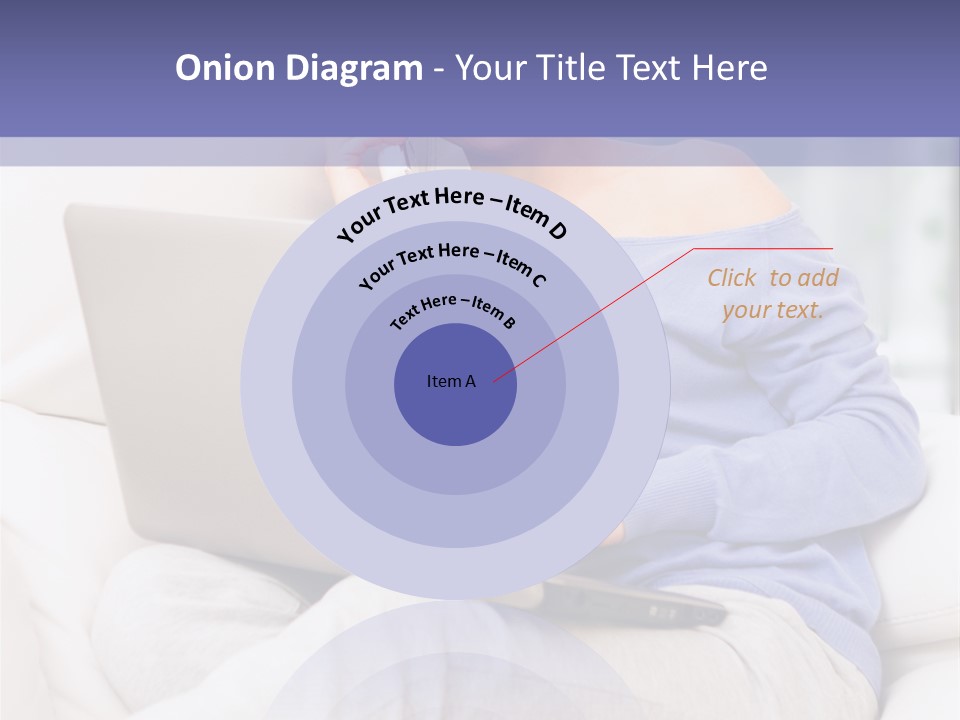 Browsing Blond Window PowerPoint Template