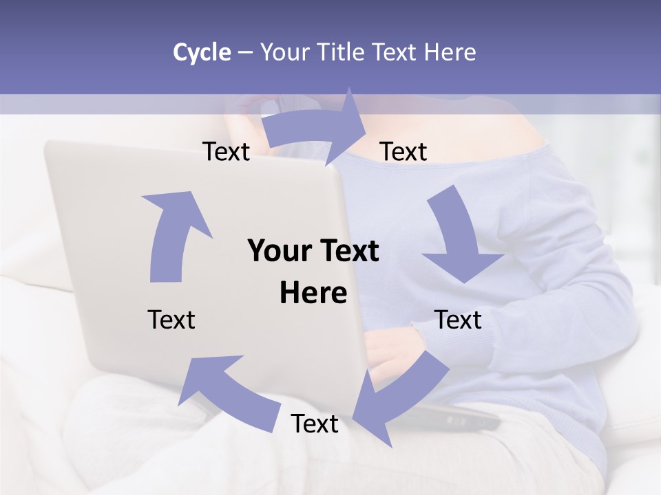 Browsing Blond Window PowerPoint Template