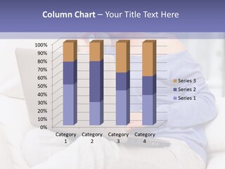 Browsing Blond Window PowerPoint Template