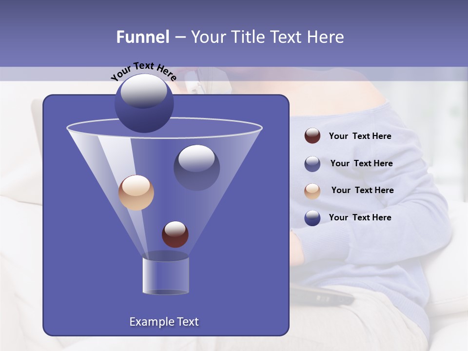 Browsing Blond Window PowerPoint Template