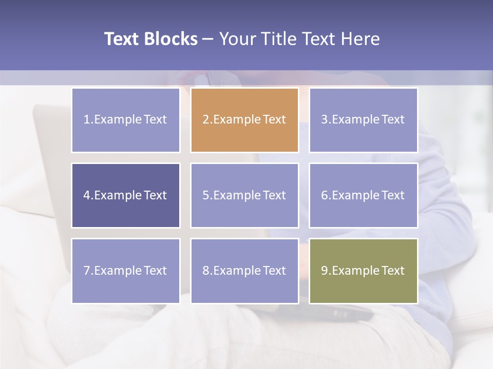 Browsing Blond Window PowerPoint Template