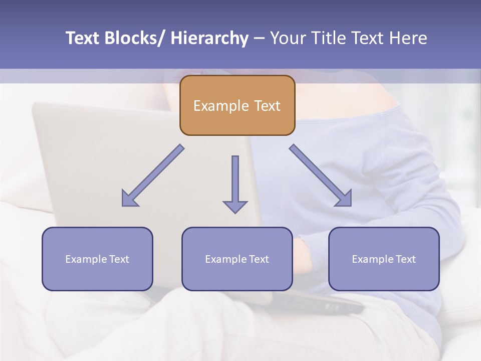 Browsing Blond Window PowerPoint Template