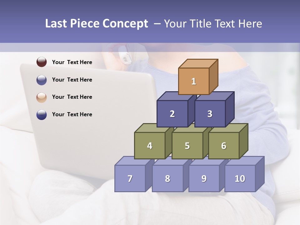 Browsing Blond Window PowerPoint Template
