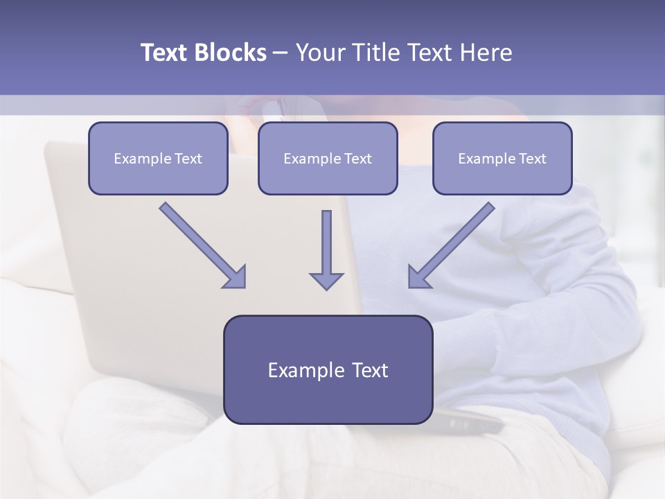 Browsing Blond Window PowerPoint Template