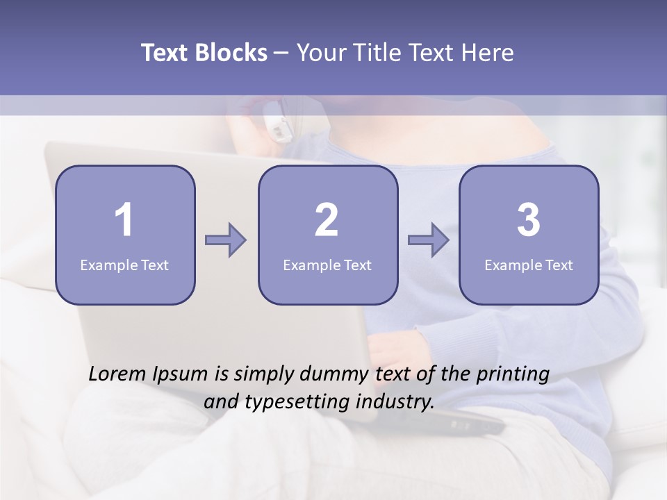 Browsing Blond Window PowerPoint Template