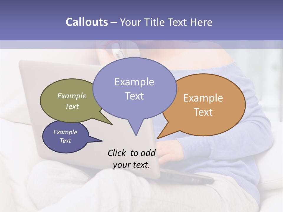 Browsing Blond Window PowerPoint Template