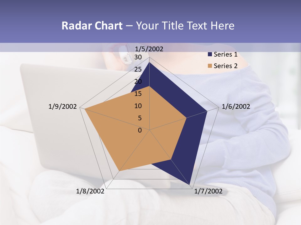 Browsing Blond Window PowerPoint Template