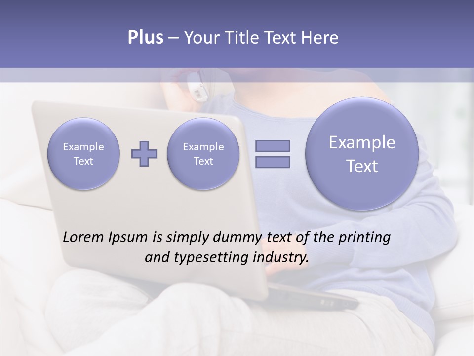Browsing Blond Window PowerPoint Template