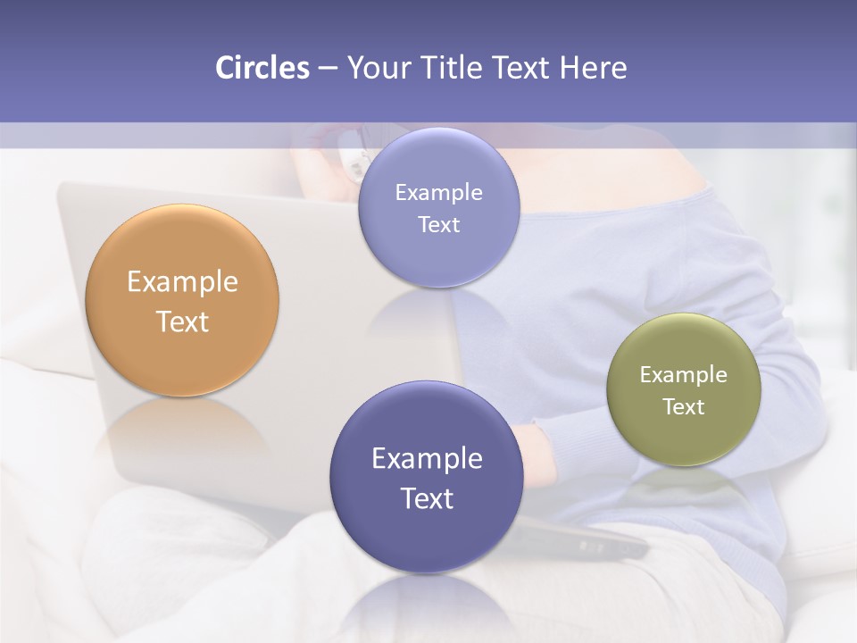 Browsing Blond Window PowerPoint Template