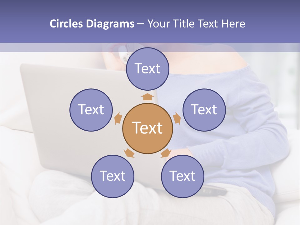 Browsing Blond Window PowerPoint Template