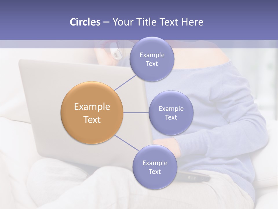 Browsing Blond Window PowerPoint Template