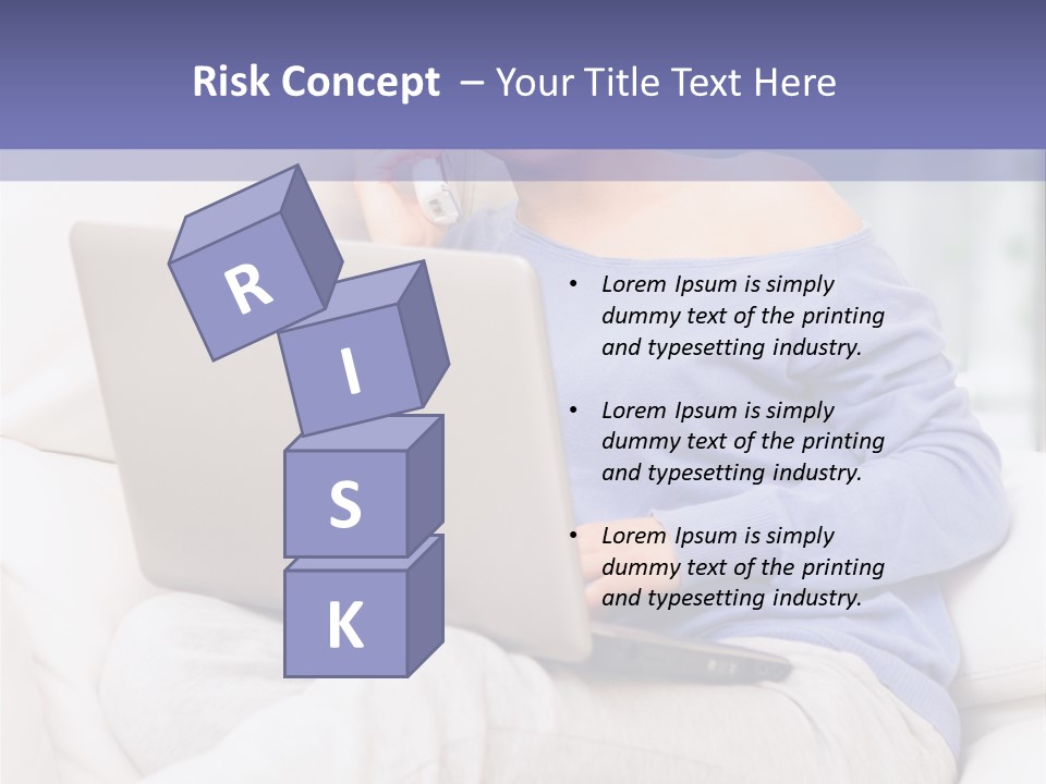 Browsing Blond Window PowerPoint Template