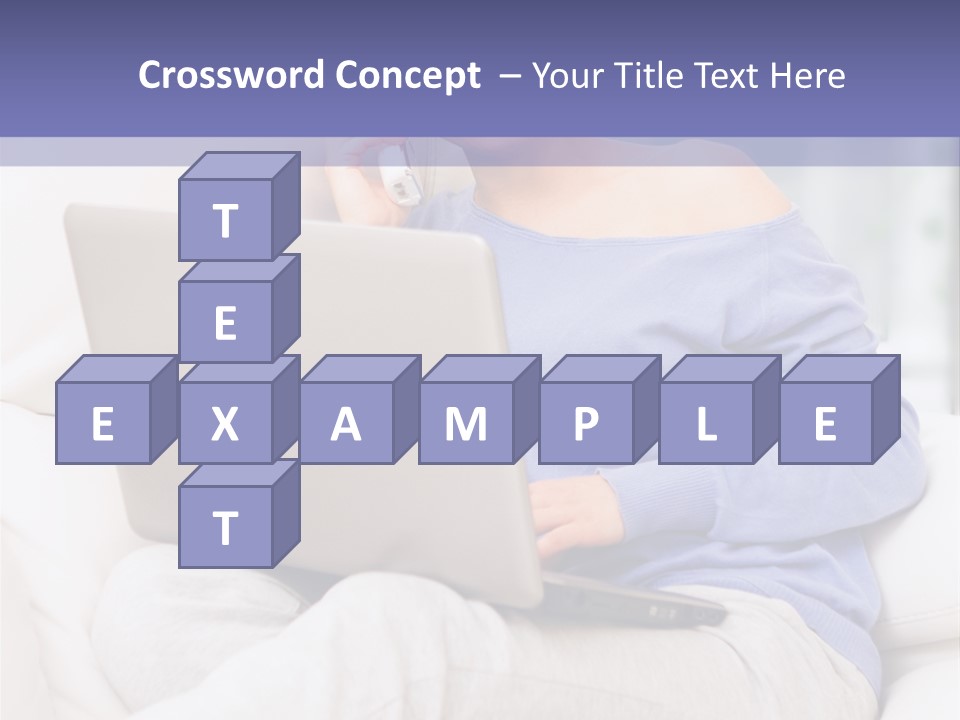 Browsing Blond Window PowerPoint Template