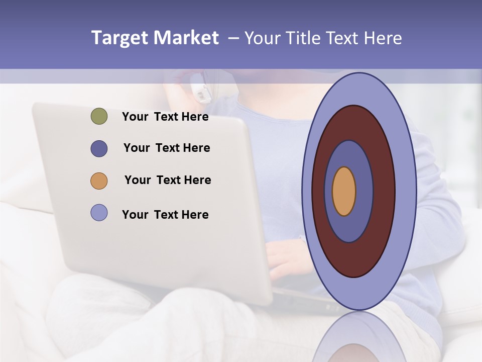 Browsing Blond Window PowerPoint Template