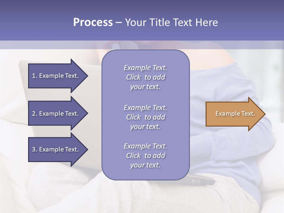 Browsing Blond Window PowerPoint Template