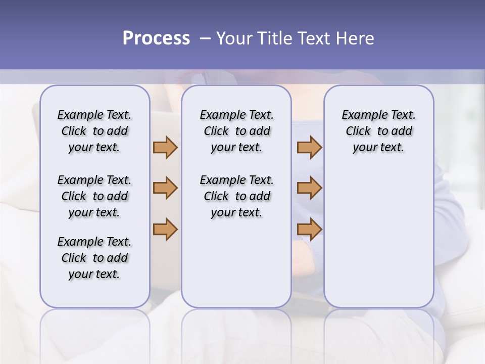 Browsing Blond Window PowerPoint Template