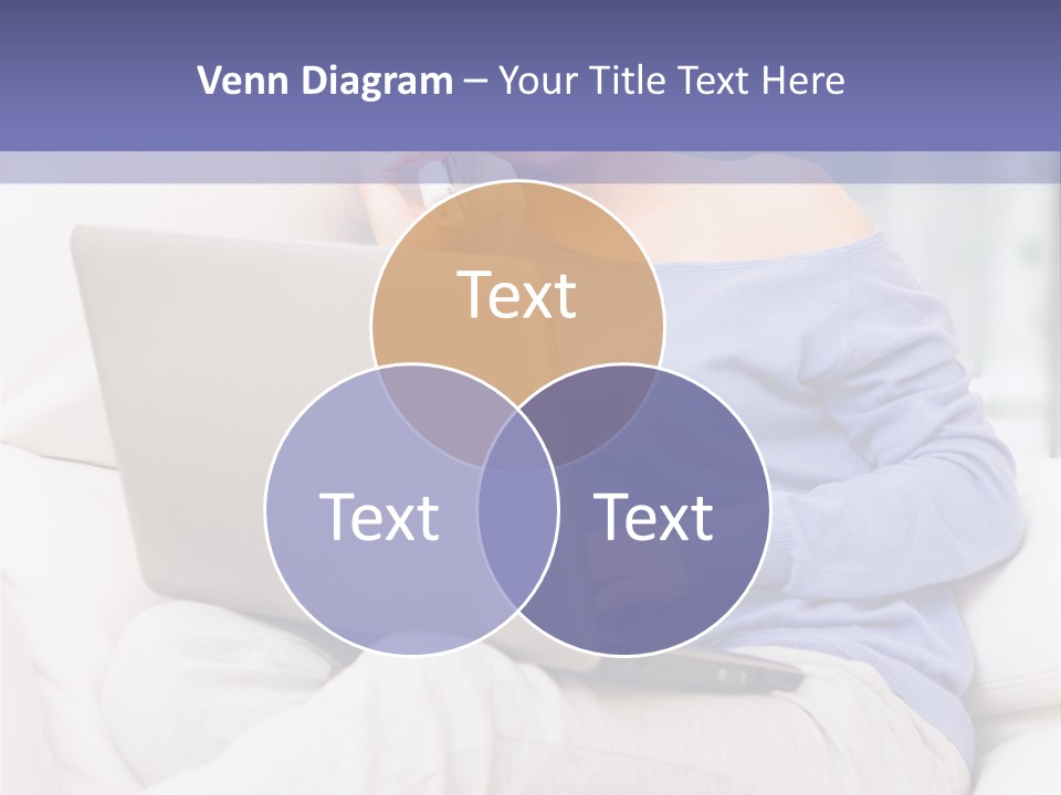 Browsing Blond Window PowerPoint Template