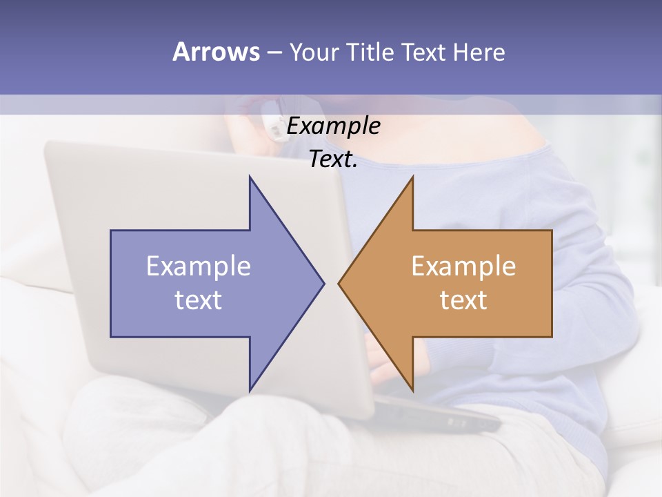 Browsing Blond Window PowerPoint Template