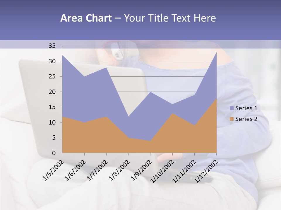 Browsing Blond Window PowerPoint Template