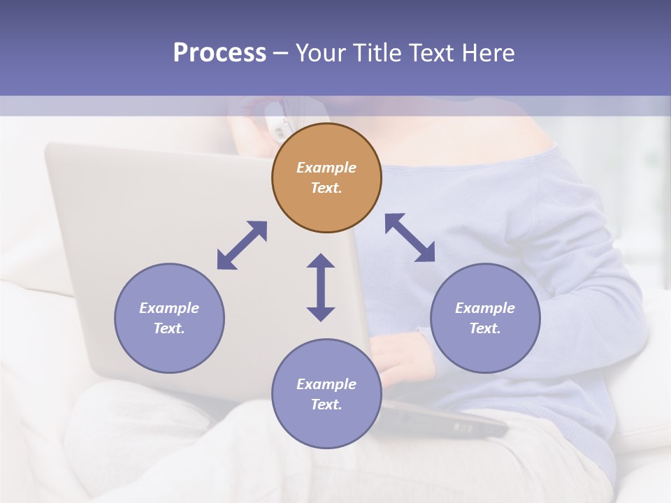 Browsing Blond Window PowerPoint Template
