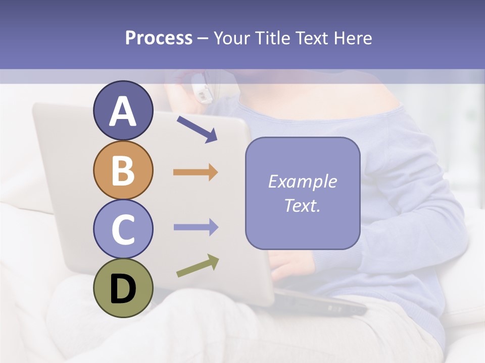 Browsing Blond Window PowerPoint Template