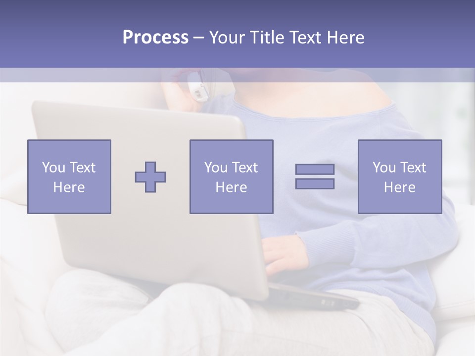 Browsing Blond Window PowerPoint Template