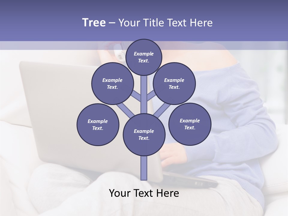 Browsing Blond Window PowerPoint Template