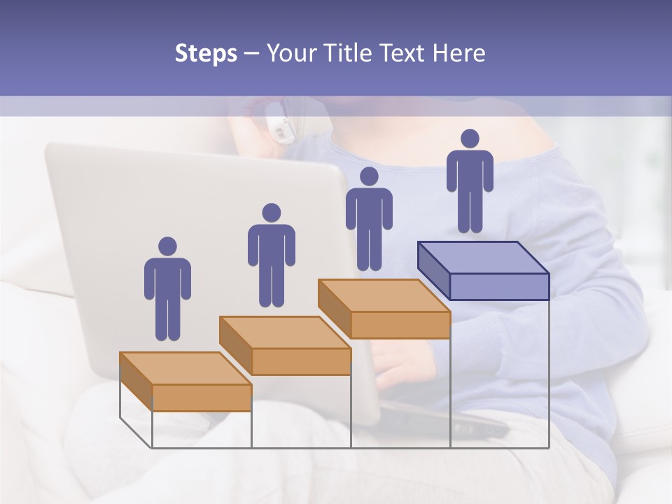 Browsing Blond Window PowerPoint Template