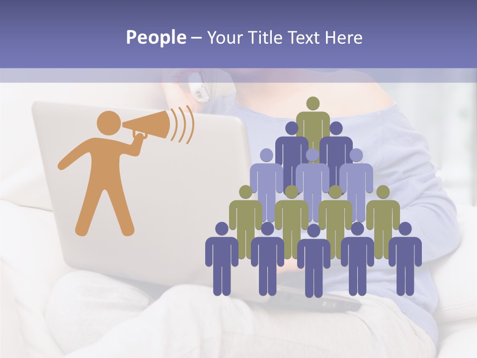 Browsing Blond Window PowerPoint Template