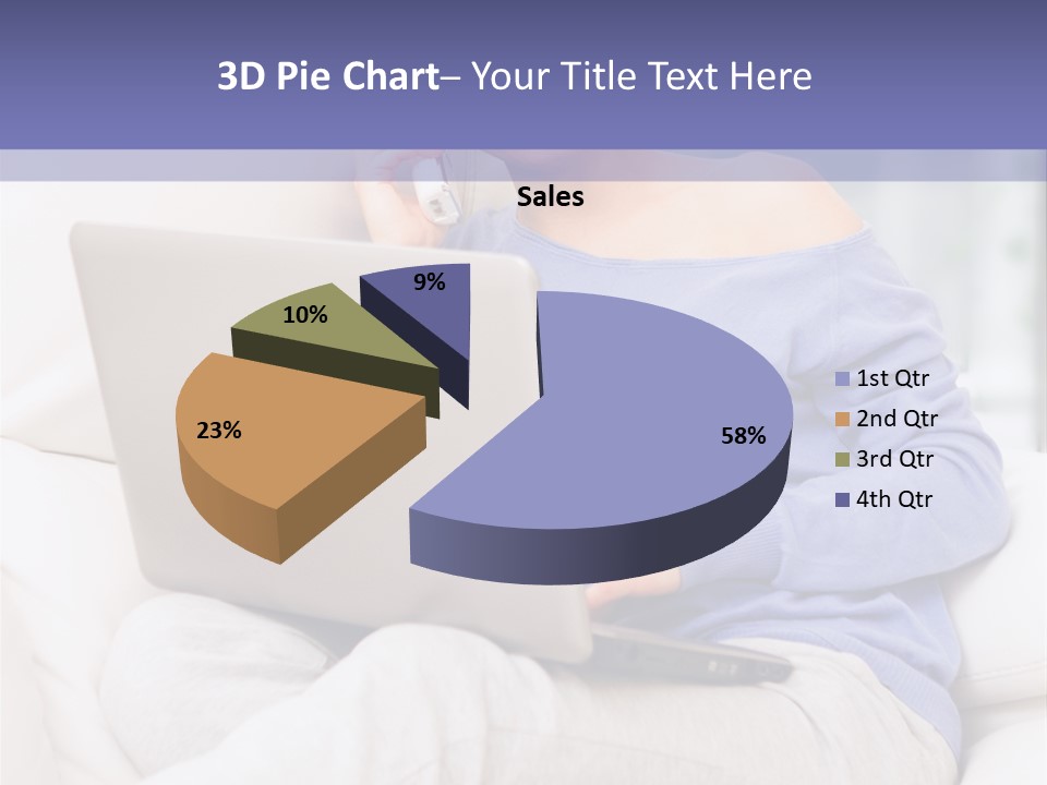 Browsing Blond Window PowerPoint Template